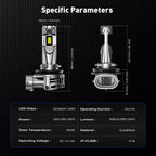 H11 LED Headlight Bulbs Conversion Kit 90W 18000LM 6500K for