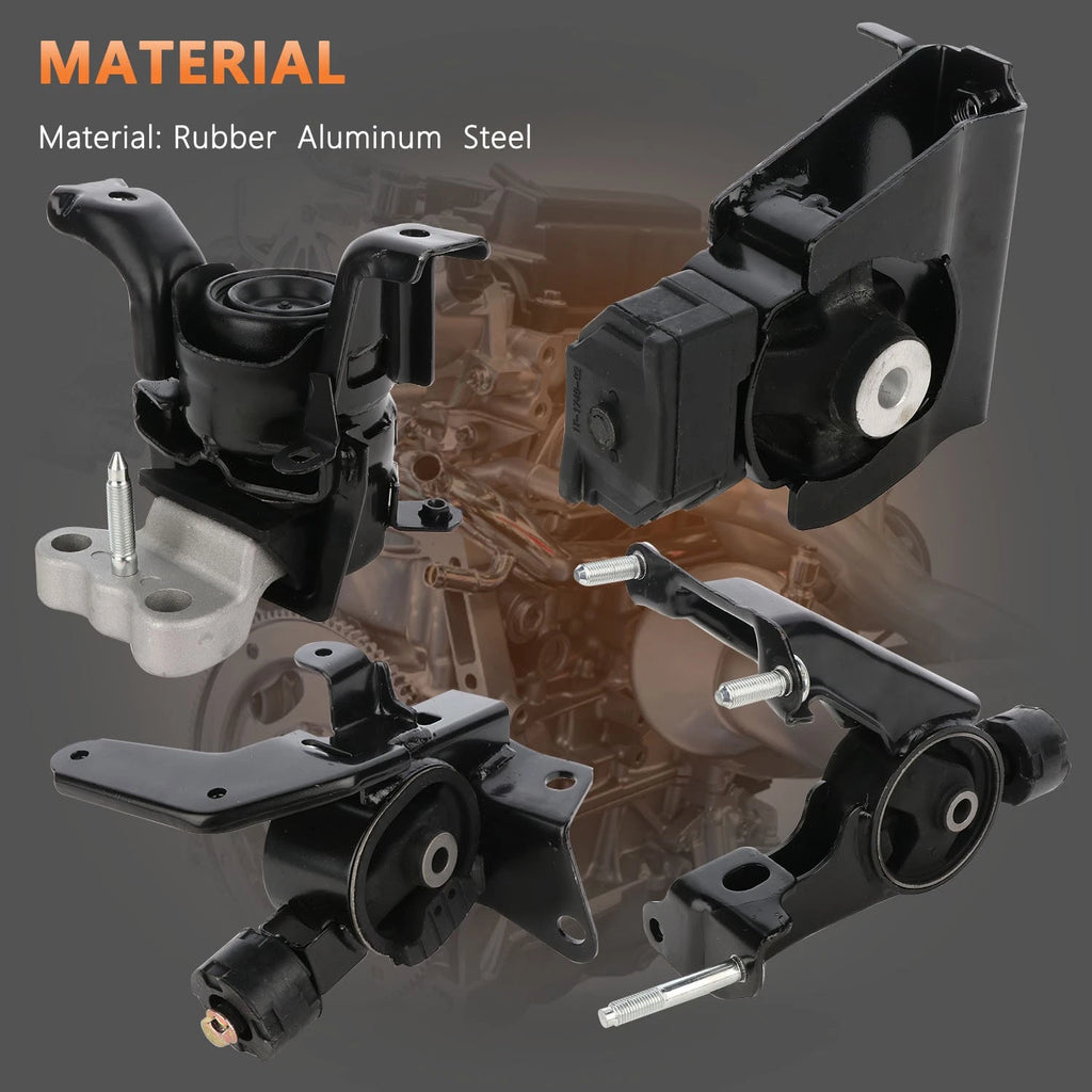 Set of 4 Engine Motor Mounts for Toyota Corolla/Matrix (2009-2013)