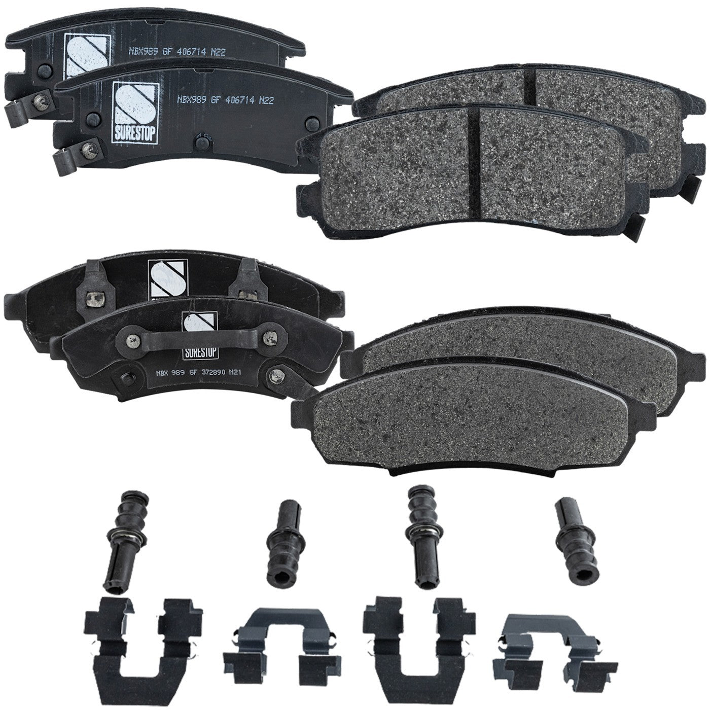 Set of 4 Brake Pads for Chevy Olds Cutlass Monte Carlo Lumina