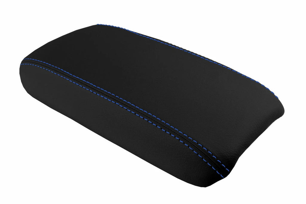 Console Lid Pull Over Cover Leather for Honda Civic (2006–2011) Blue Stitch