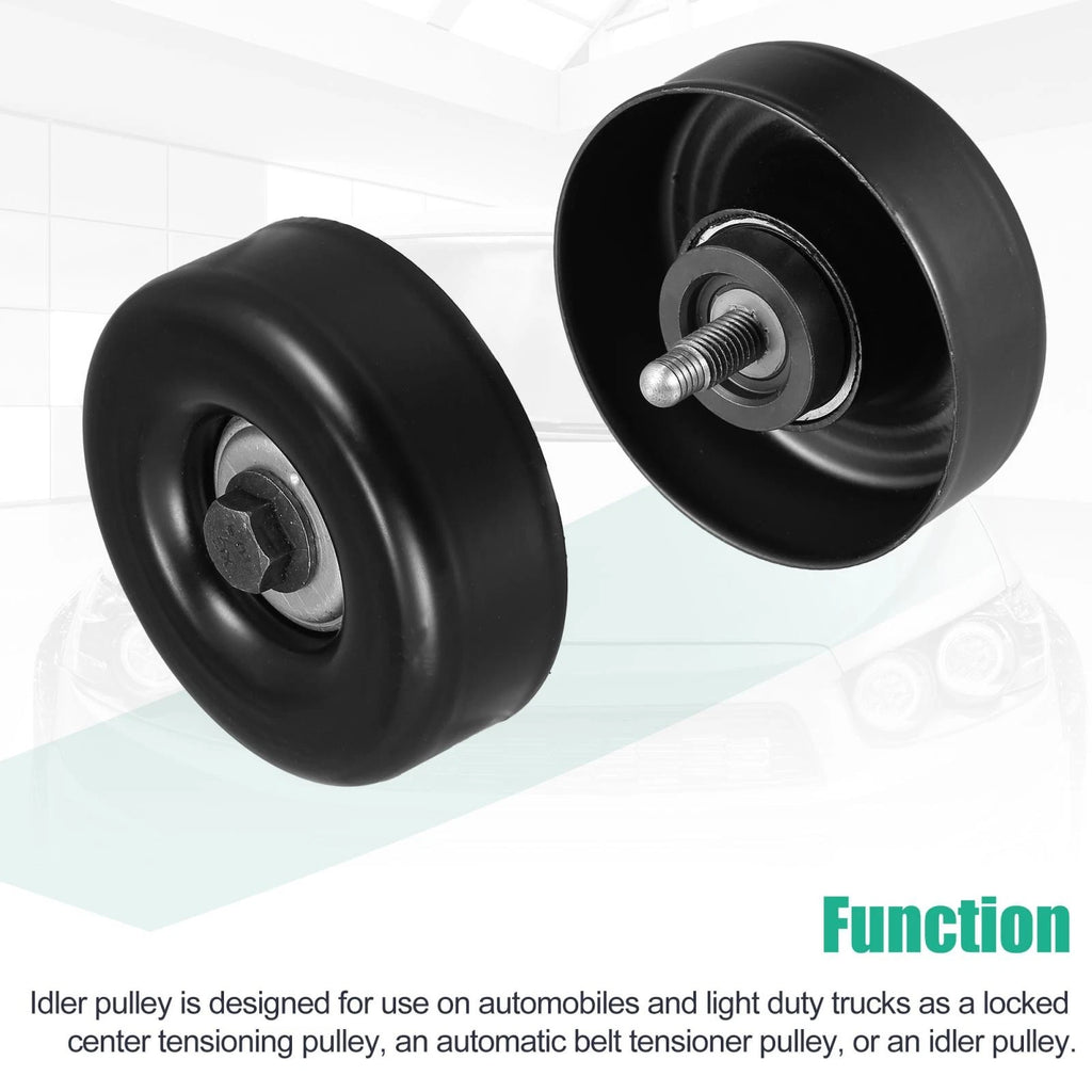 Idler Pulley for Chevrolet 36299 (with Bolt Insert Dust Shield Retainer Spacer)