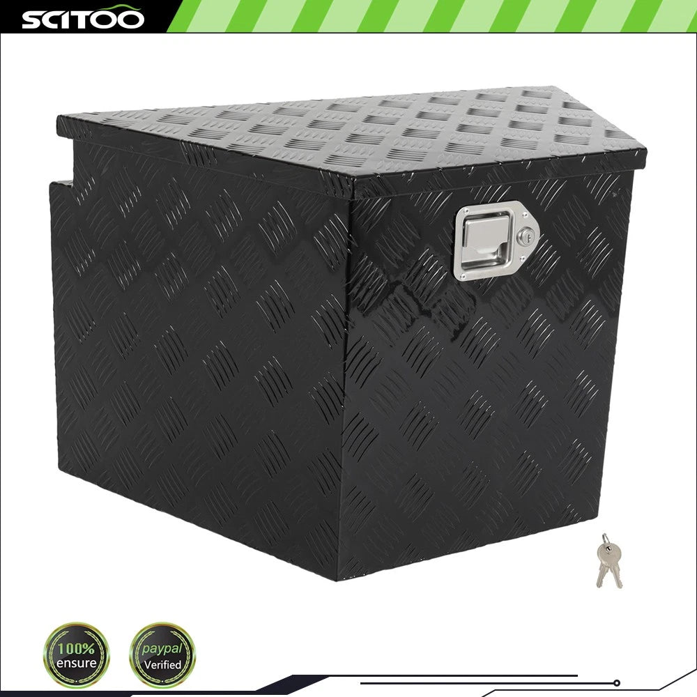 29" x 17" x 18" Multifunctional Storage Tool Box for Truck (W/1x Chain)