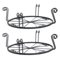 2X Round Wrought Iron Plant Stand for Flower Pots