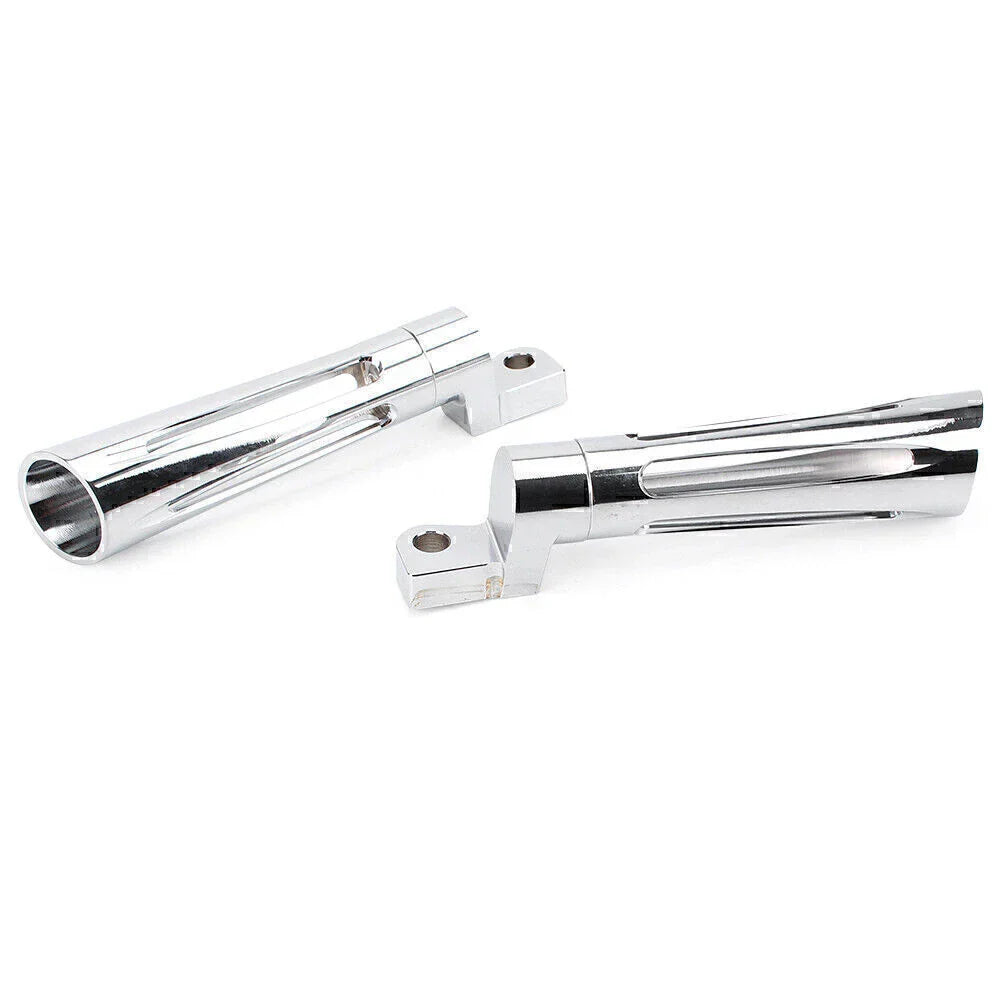 Chrome CNC Footpeg Footrest for Harley Dyna FXSB FXCW FXS Sportster XL1200 (2012-2017)
