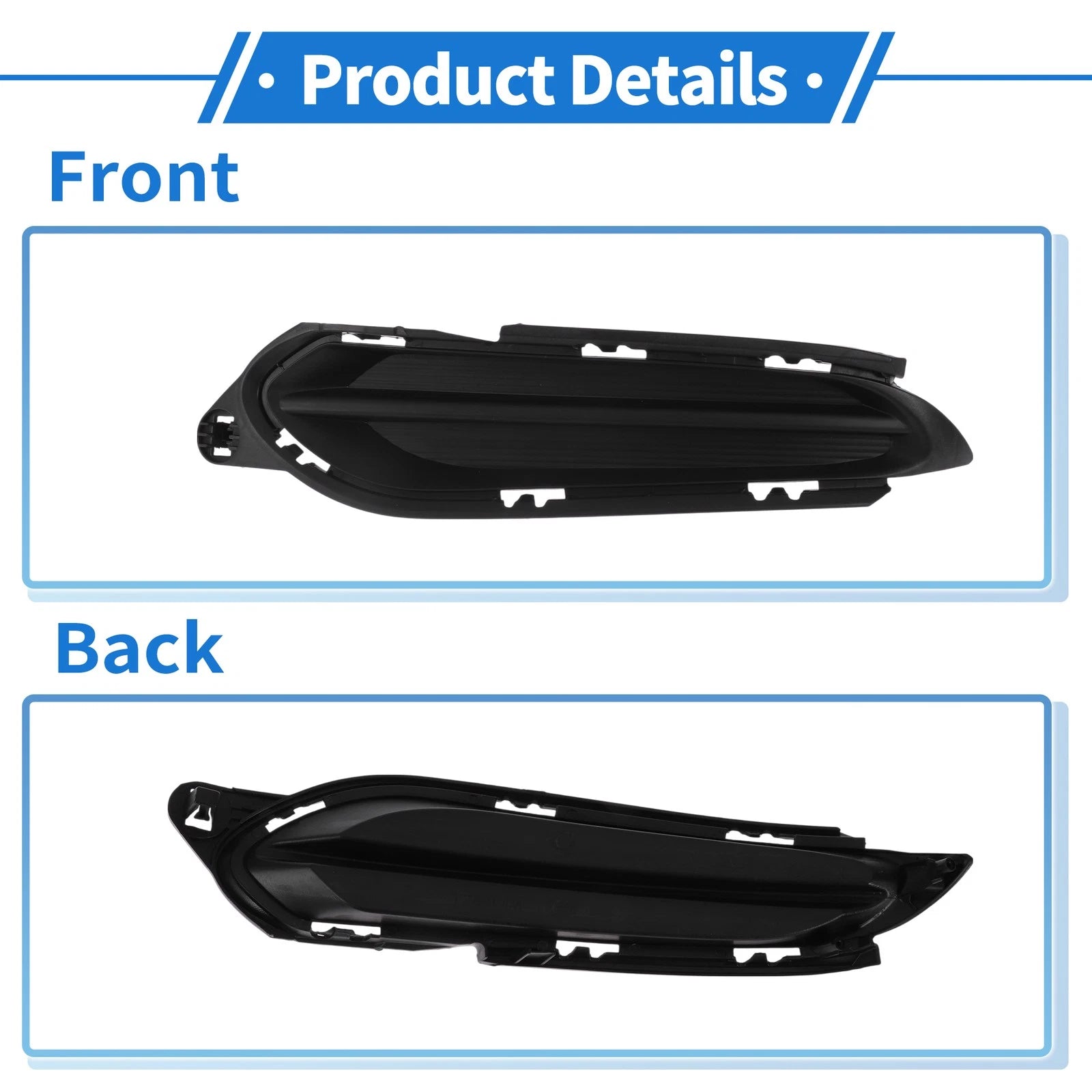 Front Left Fog Light Grill No. 71106T7WA00 for Honda HR-V (2016–2018)