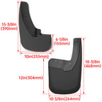 Set of 4 Splash Guards Mud Flaps for Ram 1500 2500 3500 (2009-2018)