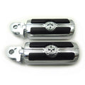 Gear Skull Footpeg Set for Triumph Speedmaster (2003–2014) Chrome