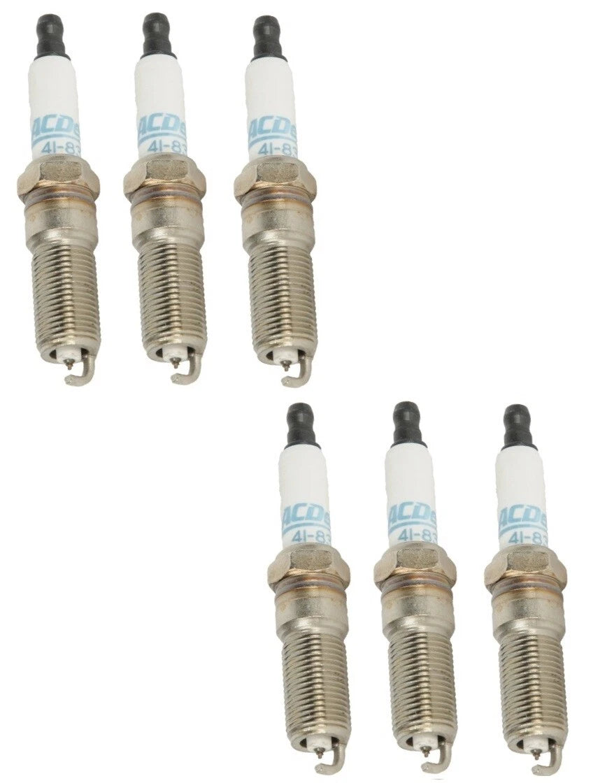 Set of 6 Spark Plugs for Buick Allure, Chevy, GMC Acadia, Saab, Saturn (6 Cyl)