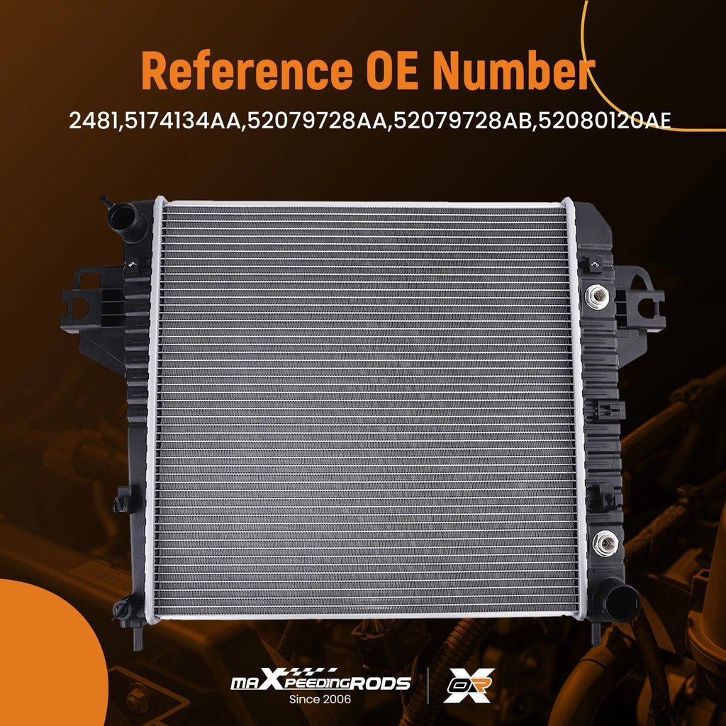 Aluminum Radiator for Jeep Liberty 3.7L 2002–2006 AT Transmission