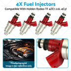 Set of 4 Fuel Injectors for Holden Rodeo 4ZE1 2.6L (1994–1998)