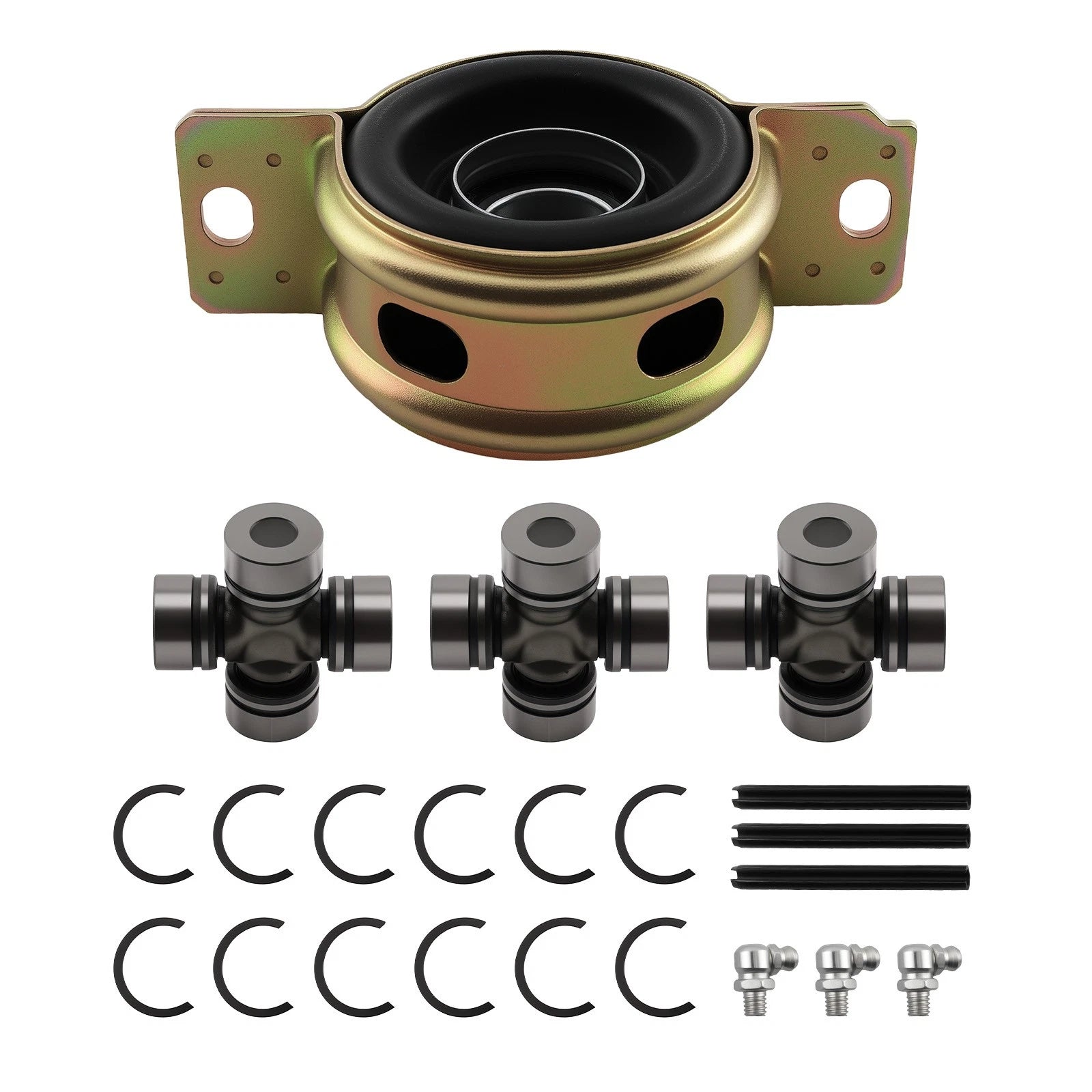 Propeller Shaft Bearing Carrier & U-joints for Polaris Ranger RZR (570-1000)
