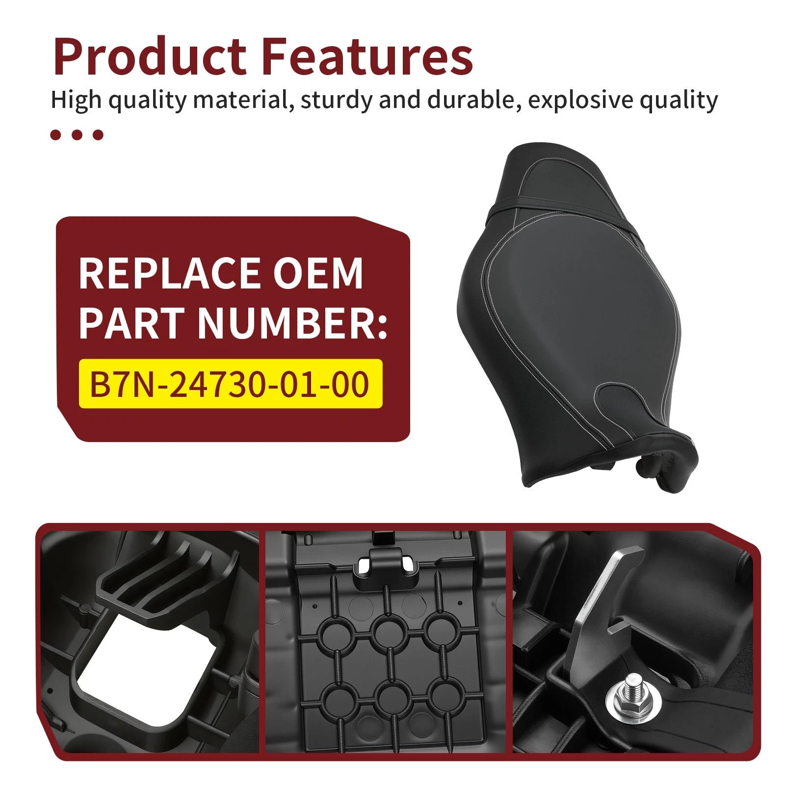 Complete Comfort Saddle Seat B7N-24730-01-00 for Yamaha MT-09 (2021–2023)
