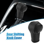 Gear Shifting Knob Cover Trim for Nissan Rogue (2008–2013) Faux Leather Black
