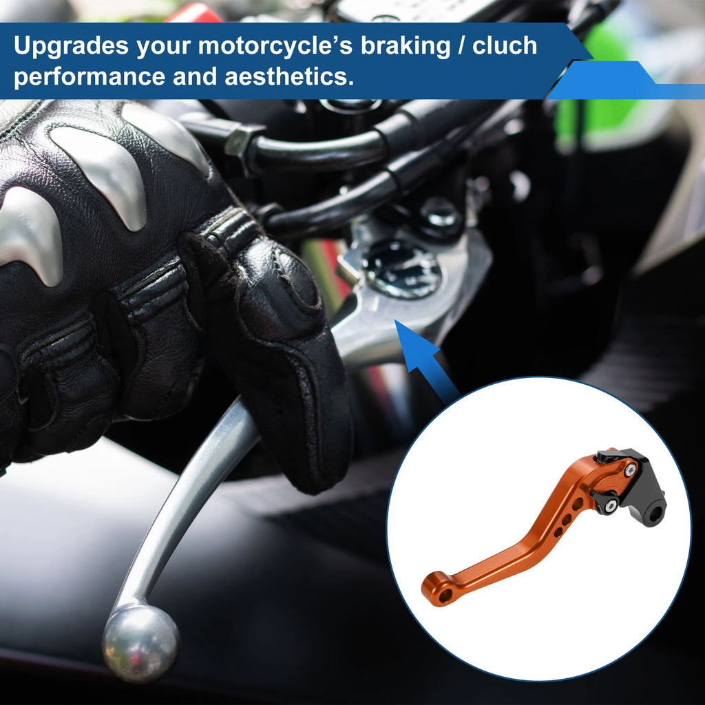 Long Brake Clutch Levers for Honda CB919 (2002–2007) Orange 1 Pair