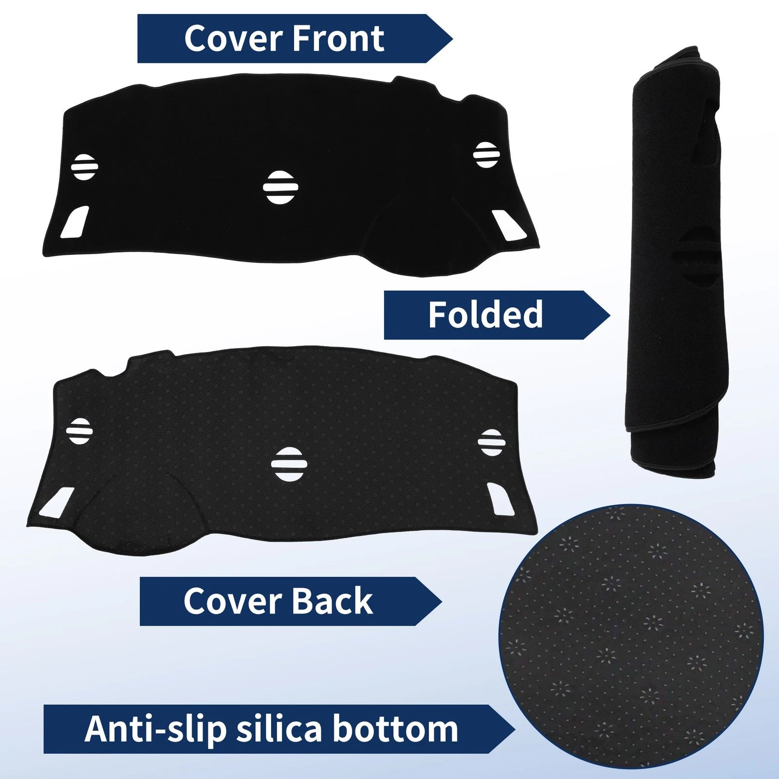 Dash Cover for Nissan Elgrand E52 (2010–2014) Polyester Black