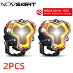 2X LED Pod Work Light Flood Beam for Jeep