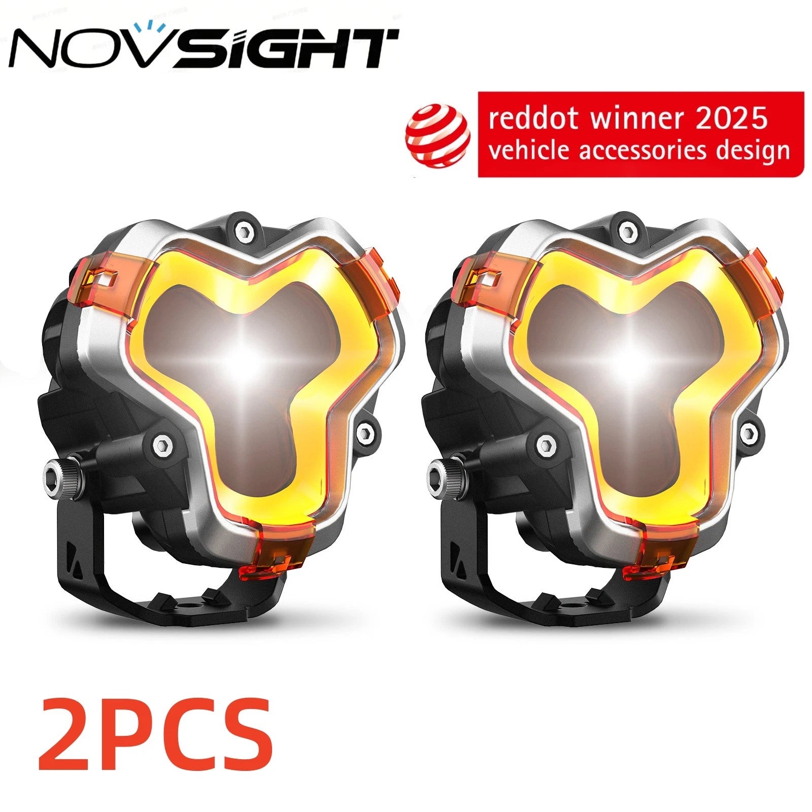 2X LED Pod Work Light Flood Beam for Jeep