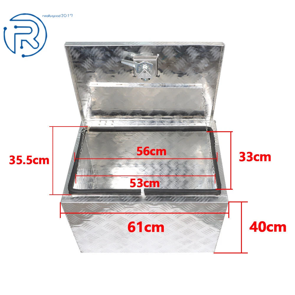 24" Aluminum Underbody Tool Box for Pickup Trailer Truck RV