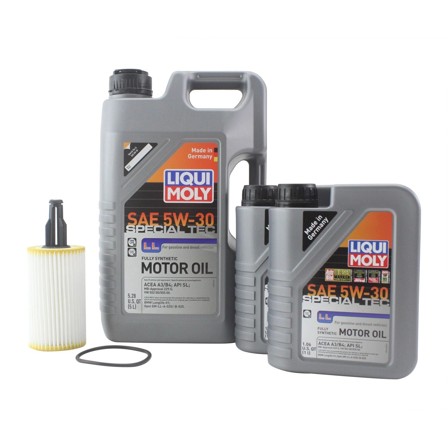 7L Liqui Moly Special Tec LL 5W-30 Oil Change Kit for Mercedes C300 (2015–2021)