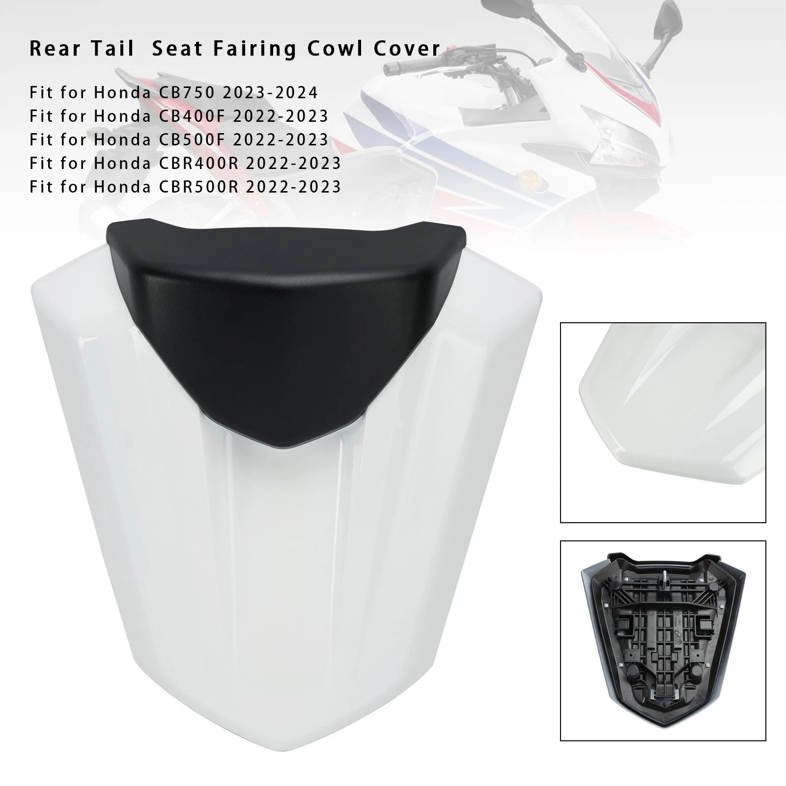 Rear Tail Seat Fairing Cover for Honda CB750 CB500F CBR400R CB400F CBR500R (2022–2023)