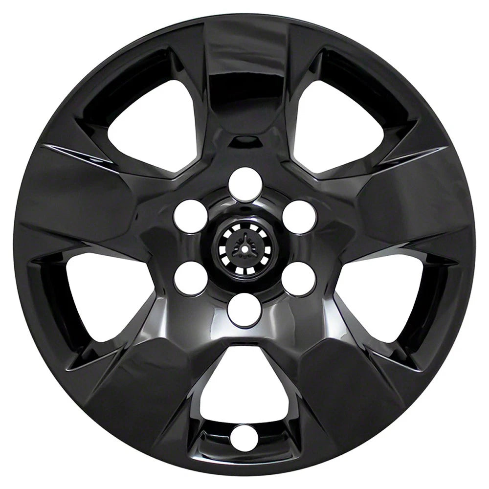 Wheel Covers Hub Caps 4 Black 18 in for Dodge Ram 1500 (2019–2022)