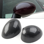 Carbon Fiber Look Door Wing Mirror Covers for Mini R55 R56 R57 R58 R59 R60 R61 (2007-2015)