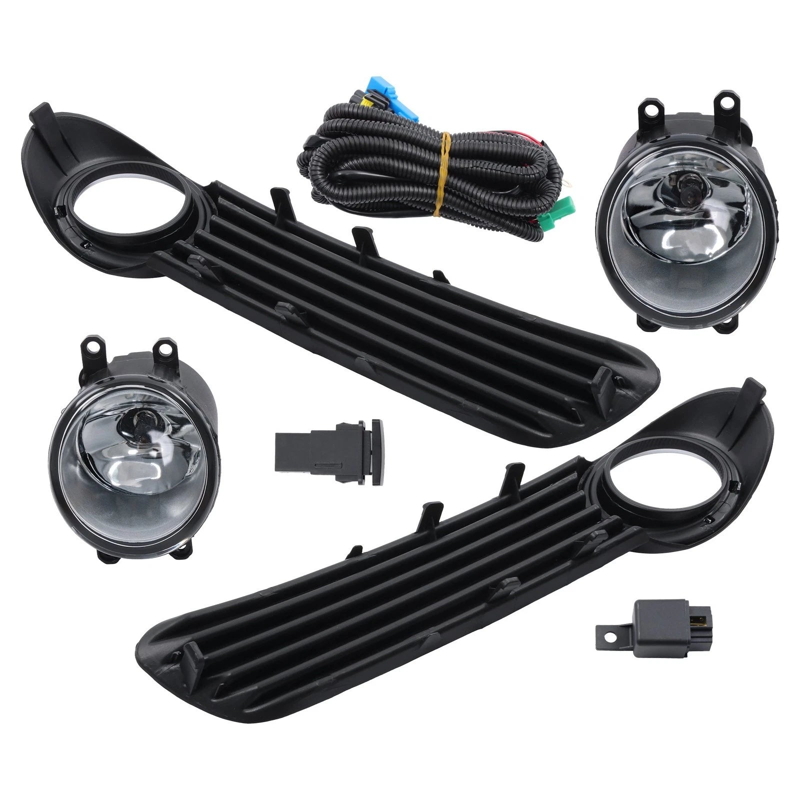 Fog Lights for Toyota Avalon (2008–2010) LH+RH with Cover, Switch, Wiring Kit