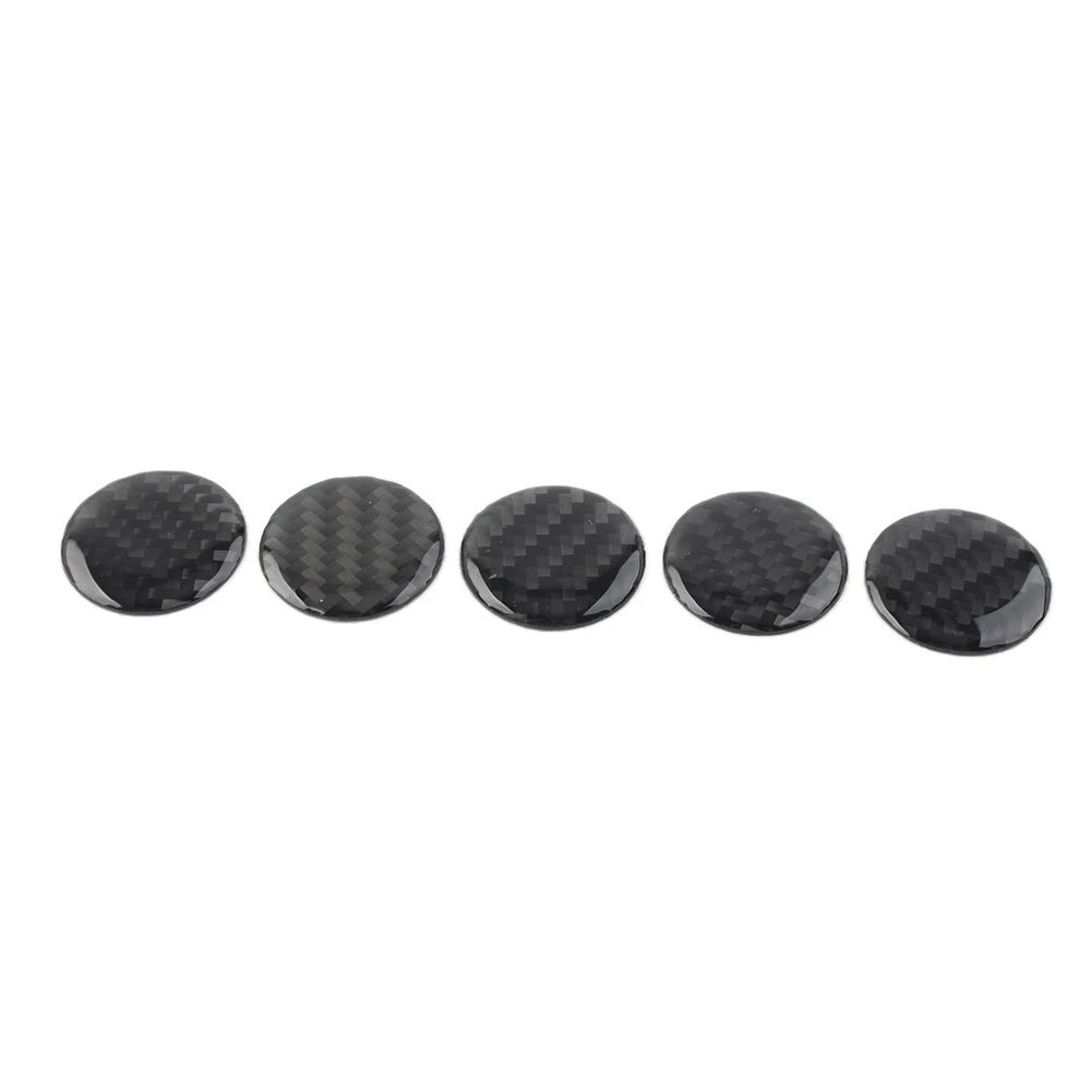 Set of 5 Door Handle Push Button Knobs Cover Trim for Jeep Wrangler JK (2007–2017)