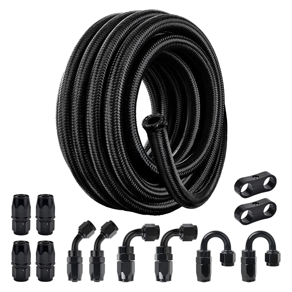 AN Nylon Braided Fuel Line Hose Fitting Kit for Universal (2010–2020)