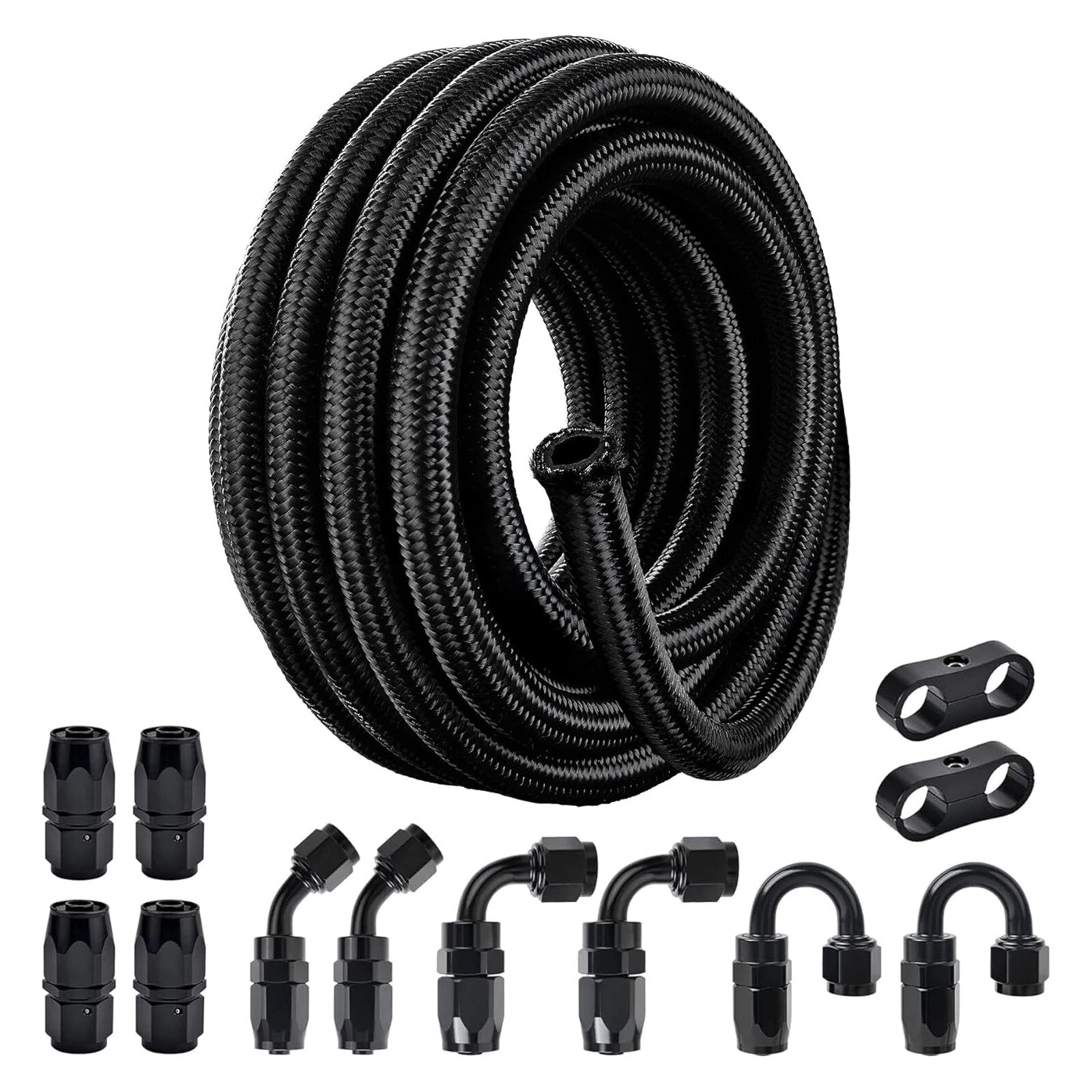 AN Nylon Braided Fuel Line Hose Fitting Kit for Universal (2010–2020)