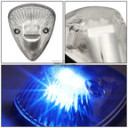 5Pcs Chrome Housing Blue LED Cab Roof Running Light for Dodge Ram (1994–1998)