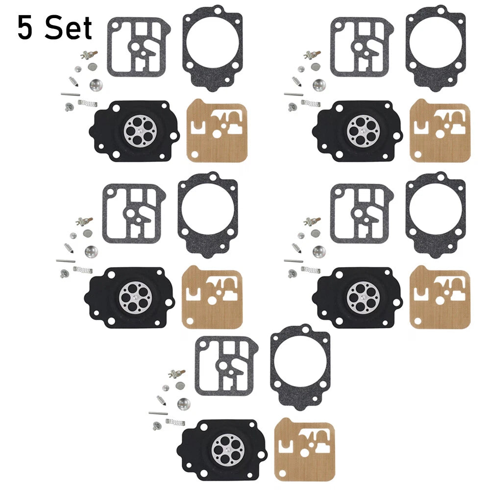 Set of 5 Carburetor Rebuild Kits for Stihl 038, Wacker BH23 (RK-1HE)