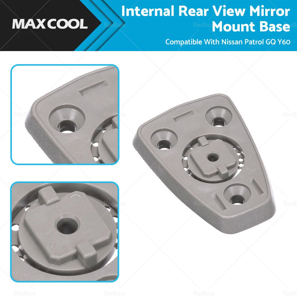 Rear View Mirror Mount Base for Nissan Patrol GQ Y60 (1990–1997)