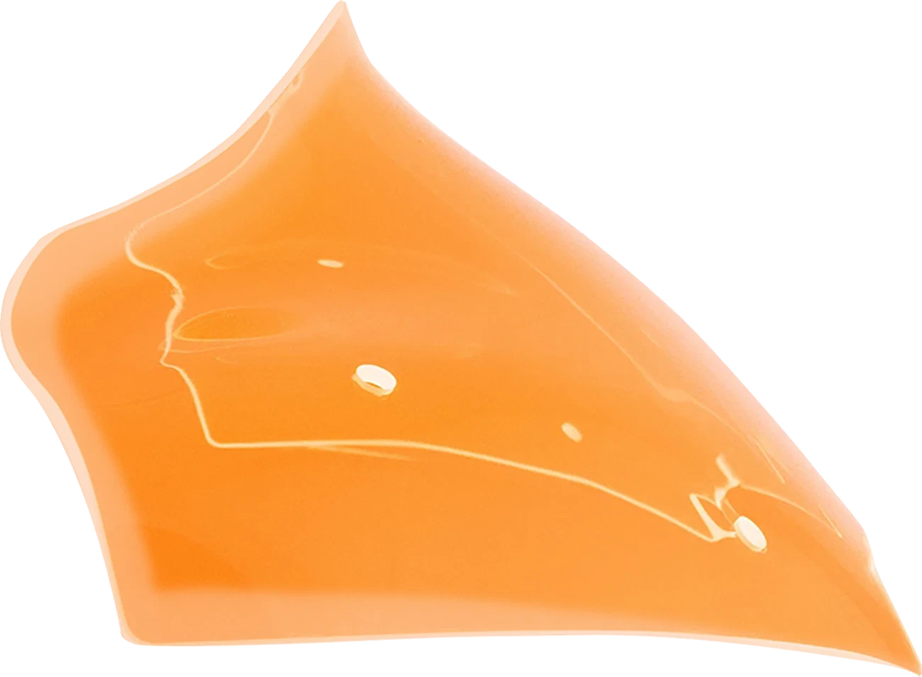Klock Werks Kolor Flare Sport Windshield 8" for Harley Davidson (2014–2023) - Orange Ice KWW-01-0751