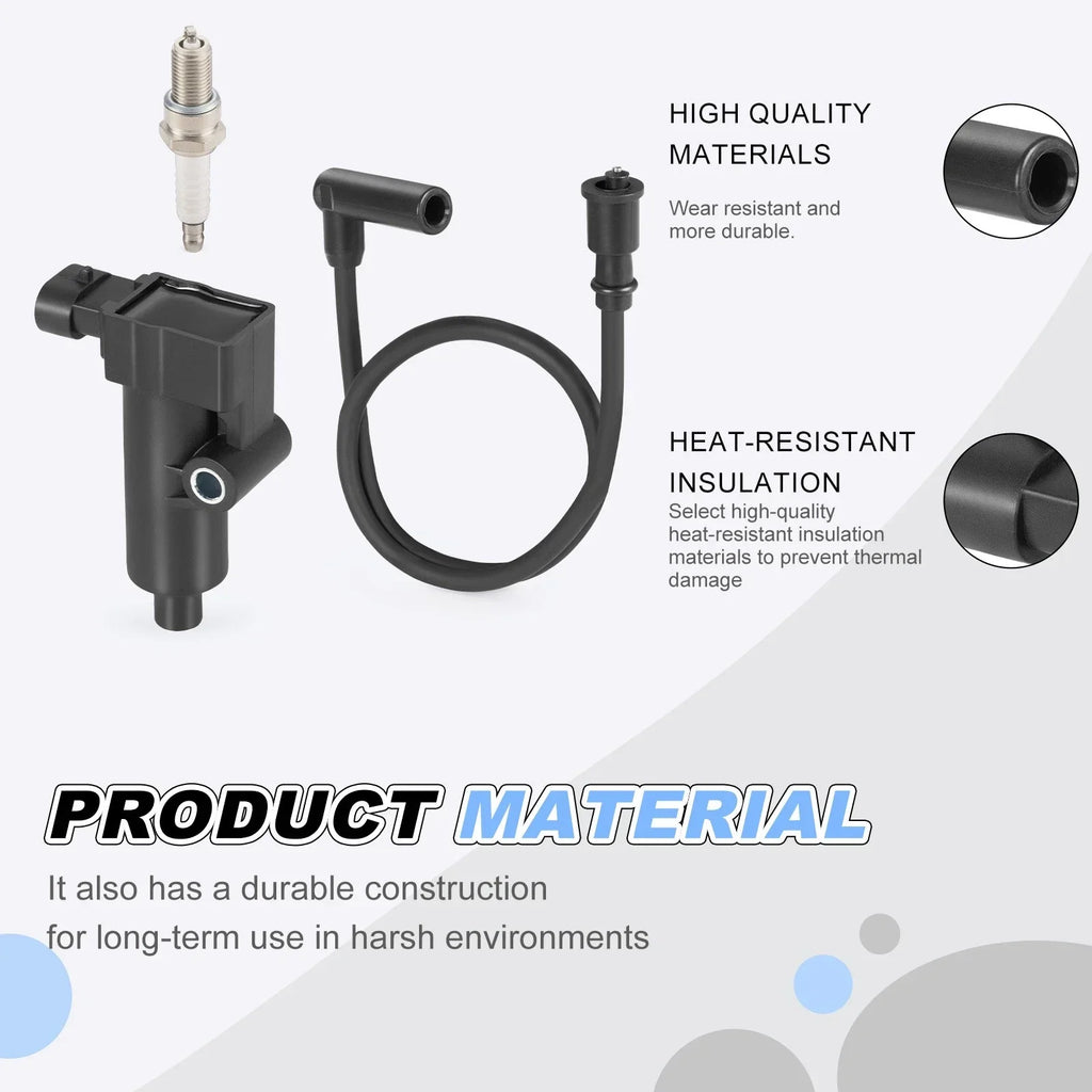 Ignition Coil Cable Spark Plug Kit for Hisun 500 UTV