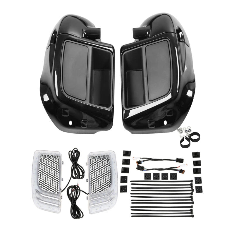 Lower Vented Leg Fairing & Turn Signal Light for Harley Touring (2014–2024)