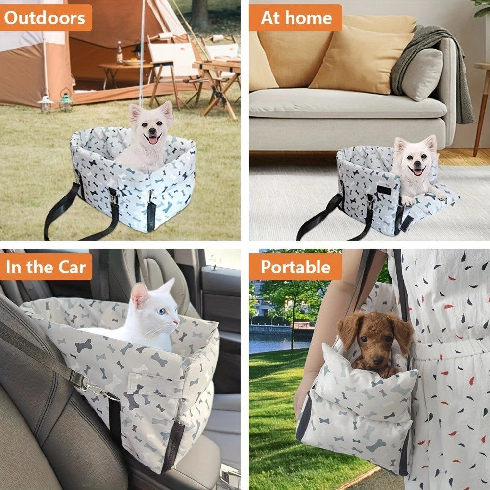 Dog Booster Seat for Small Dog - Pet Safety Protector Crossbody Bag