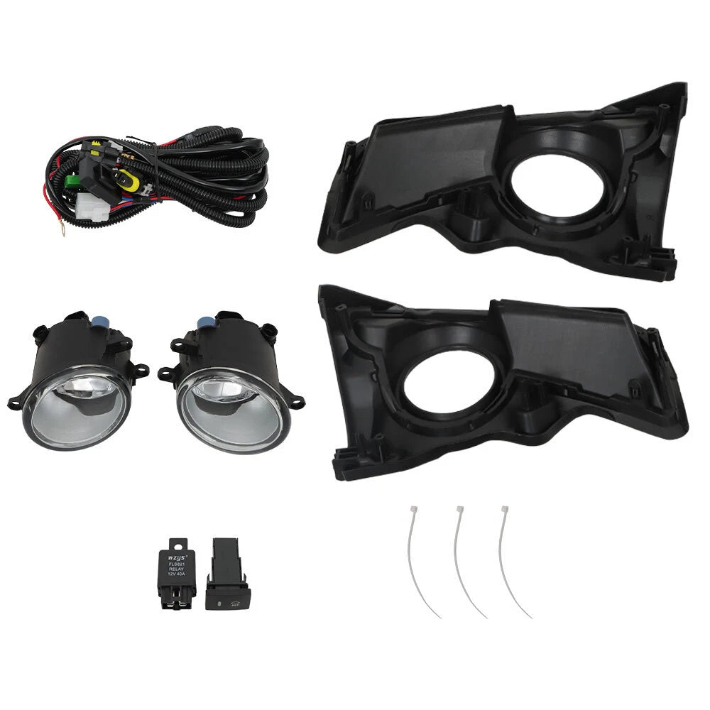 Front Bumper Fog Lights for Highlander (2017–2018) with Wiring and Switch