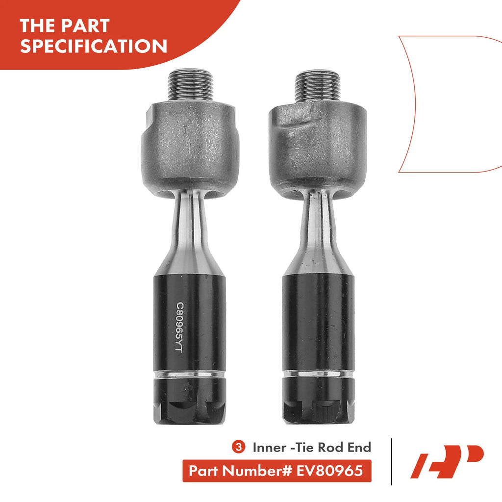 5X Rack and Pinion Tie Rod End Kit for Chevy Trailblazer (2002â2009)