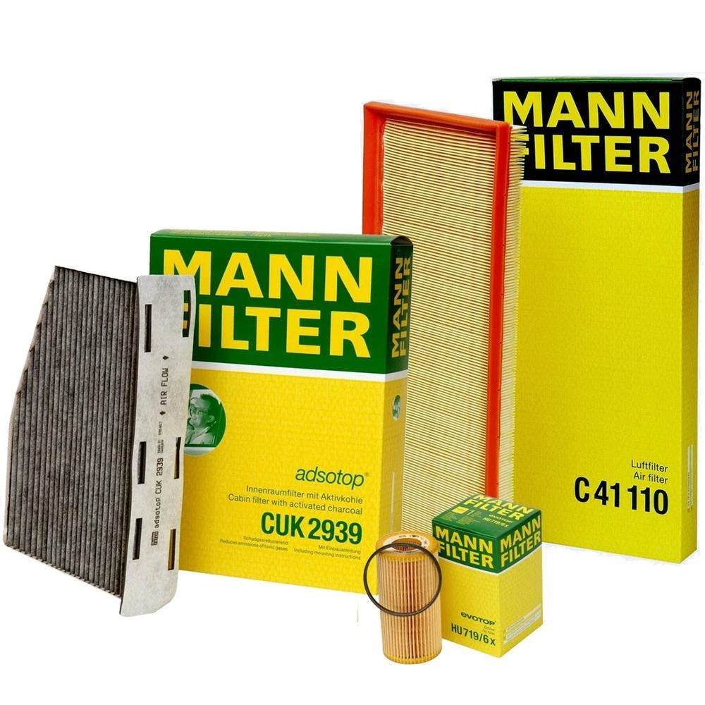 Mann Oil Air Carbon Cabin Filter Service Kit for A3 Jetta Passat (2006–2010)