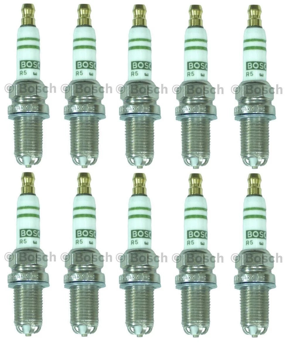 Set of 10 Spark Plugs for Audi A6 Quattro, VW Phaeton 4.2L (2005–2009) FGR7KQE0