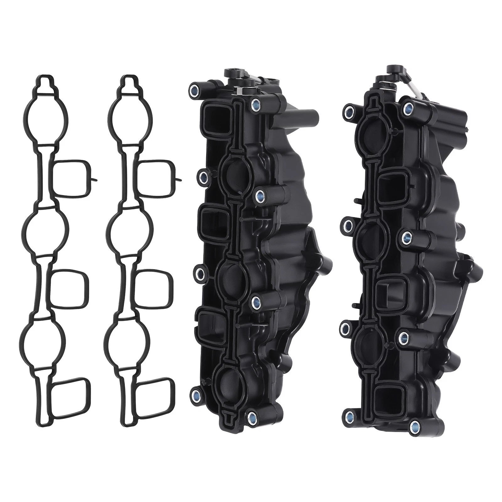 Intake Manifold Set of 2 for VW Touareg Phaeton Audi A4 A6 Q7 2.7L 3.0L 059129712BE