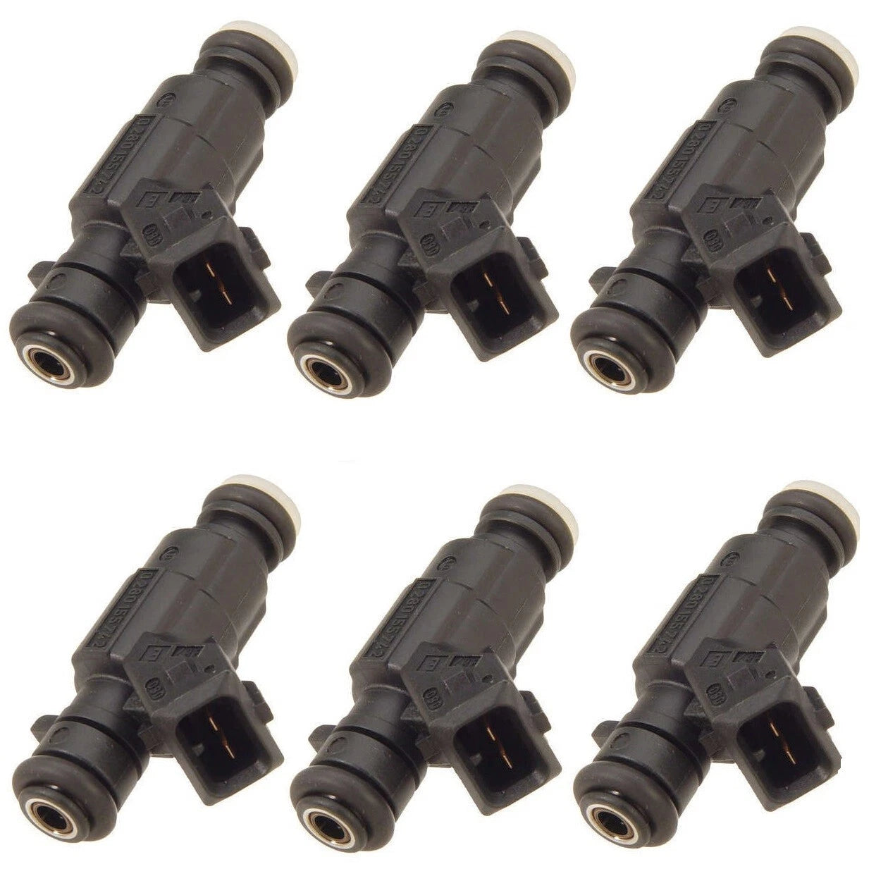 Set of 6 Bosch Fuel Injectors for Mercedes W163 W202 W210 (2.8L 3.2L V6)