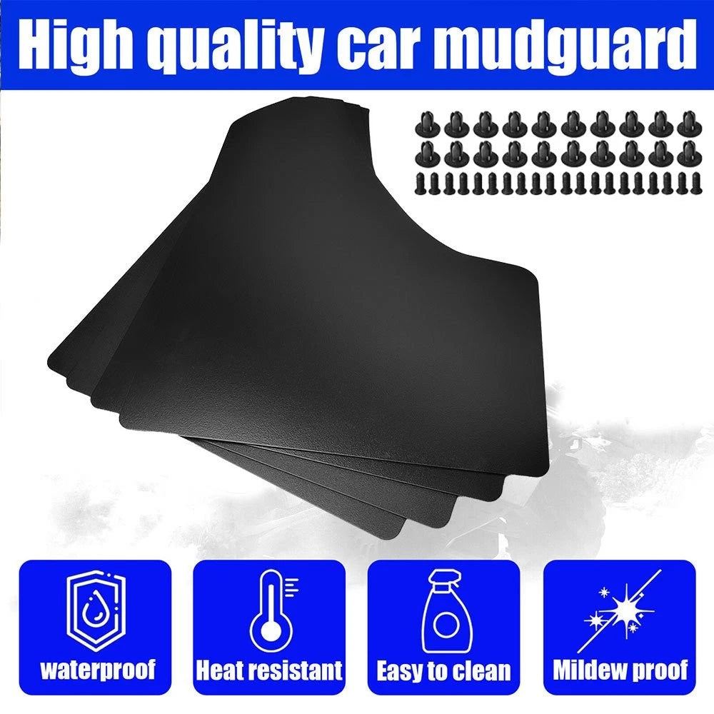 Set of 4 Thicker Universal Mud Flaps for Pickup Car Van Truck