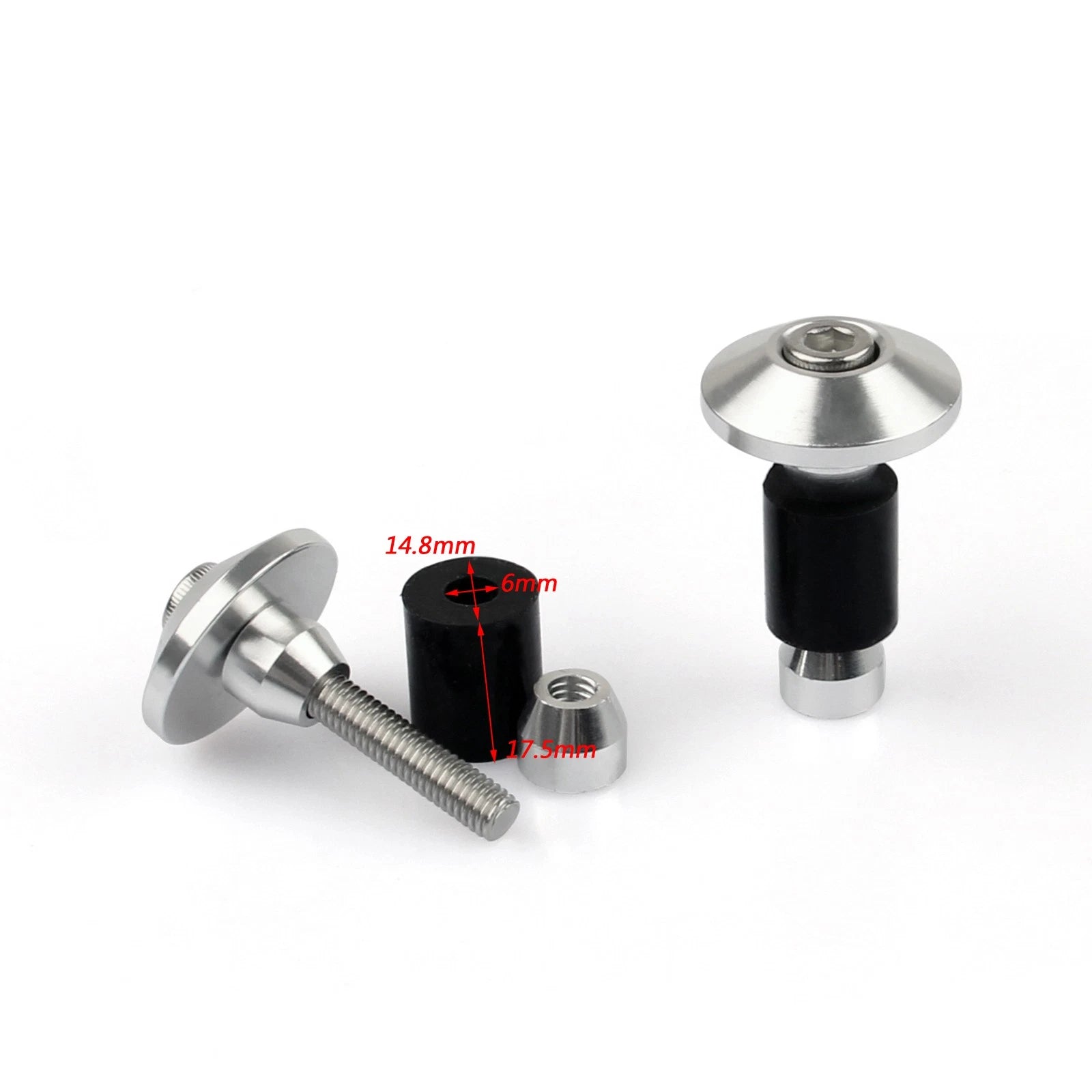 7/8" Handlebar Grips & Bar End Plugs for Universal Motorcycle