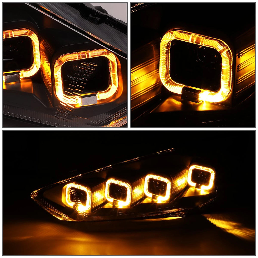 Sequential LED Halo Projector Headlight for Ford Focus (2015–2018)
