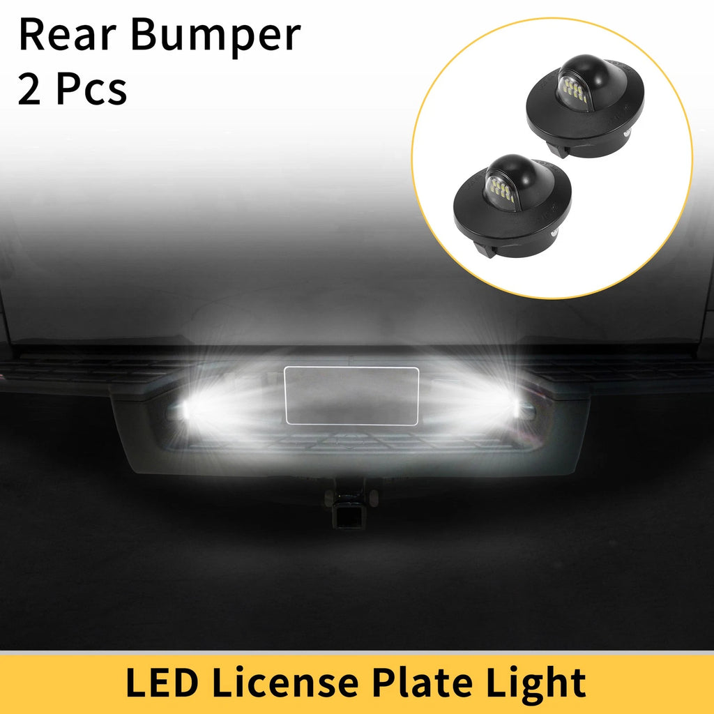 2X License Plate Light for Ford F-150 F-250 F-350 (1990–2001) Clear Lens