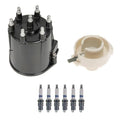 Distributor Rotor Cap & Spark Plugs Kit for GMC S15 Jimmy (1995–2001)