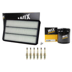 Wix Engine Air Oil Filters & NGK 6 Laser Iridium Spark Plugs Kit for Camry V6 (G)