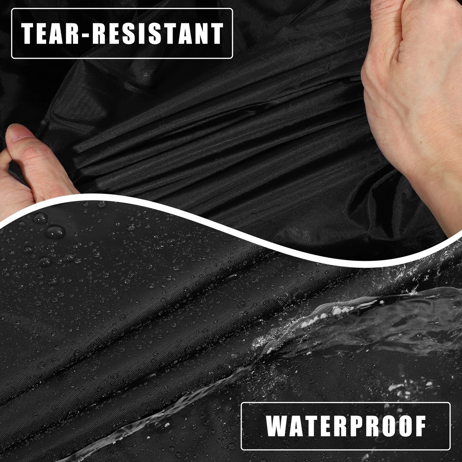 Waterproof Car Cover for Chevrolet Corvette C8 (2020–2022) with Zipper Black